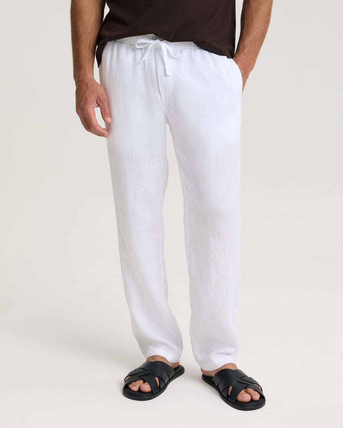 Caffery Yarn-Dyed Linen Pant