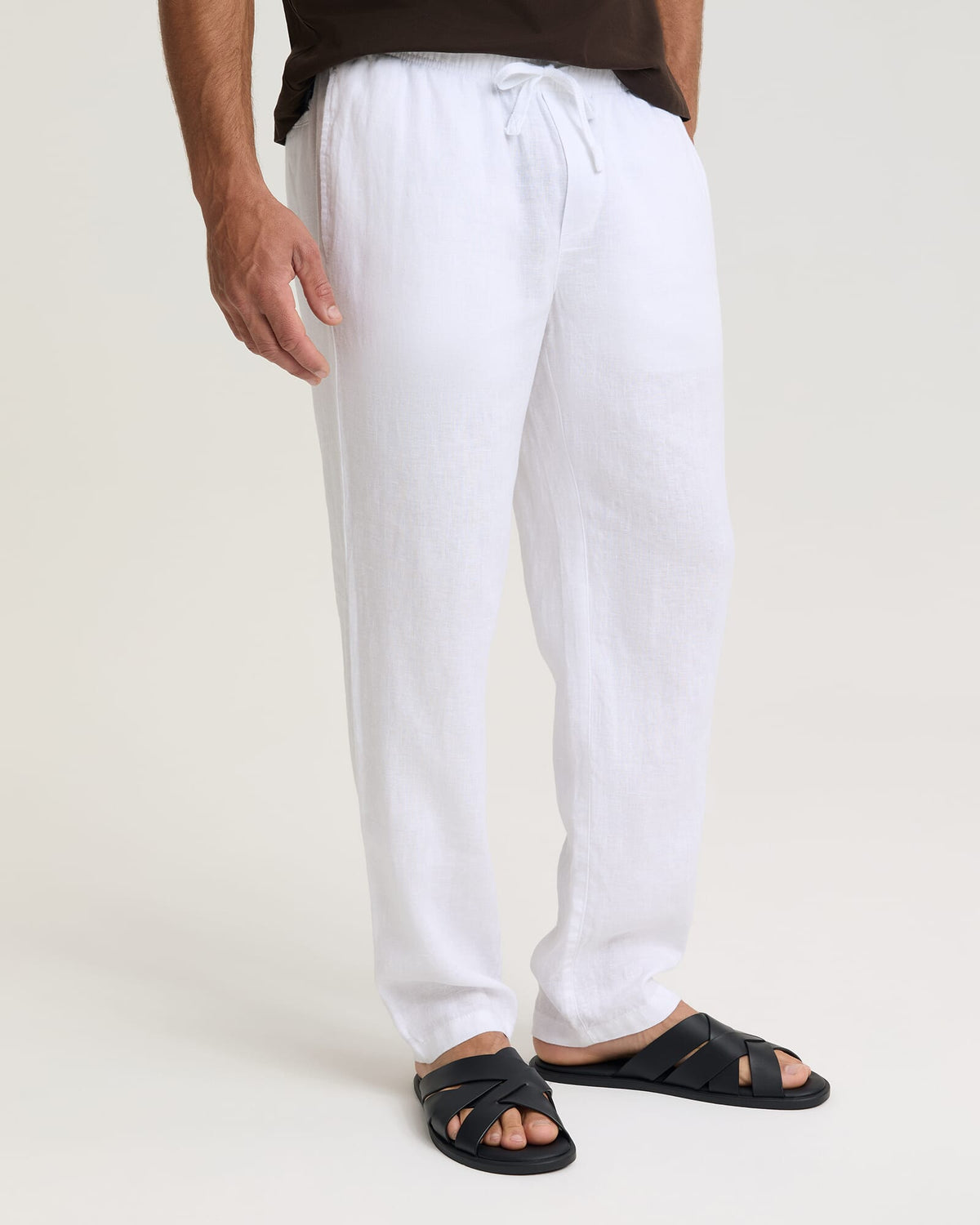 Caffery Yarn-Dyed Linen Pant