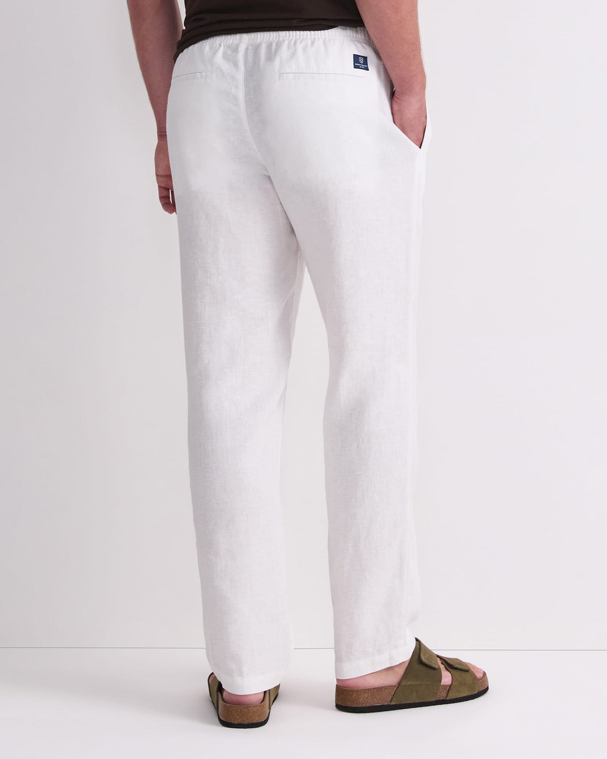 Caffery Yarn-Dyed Linen Pant