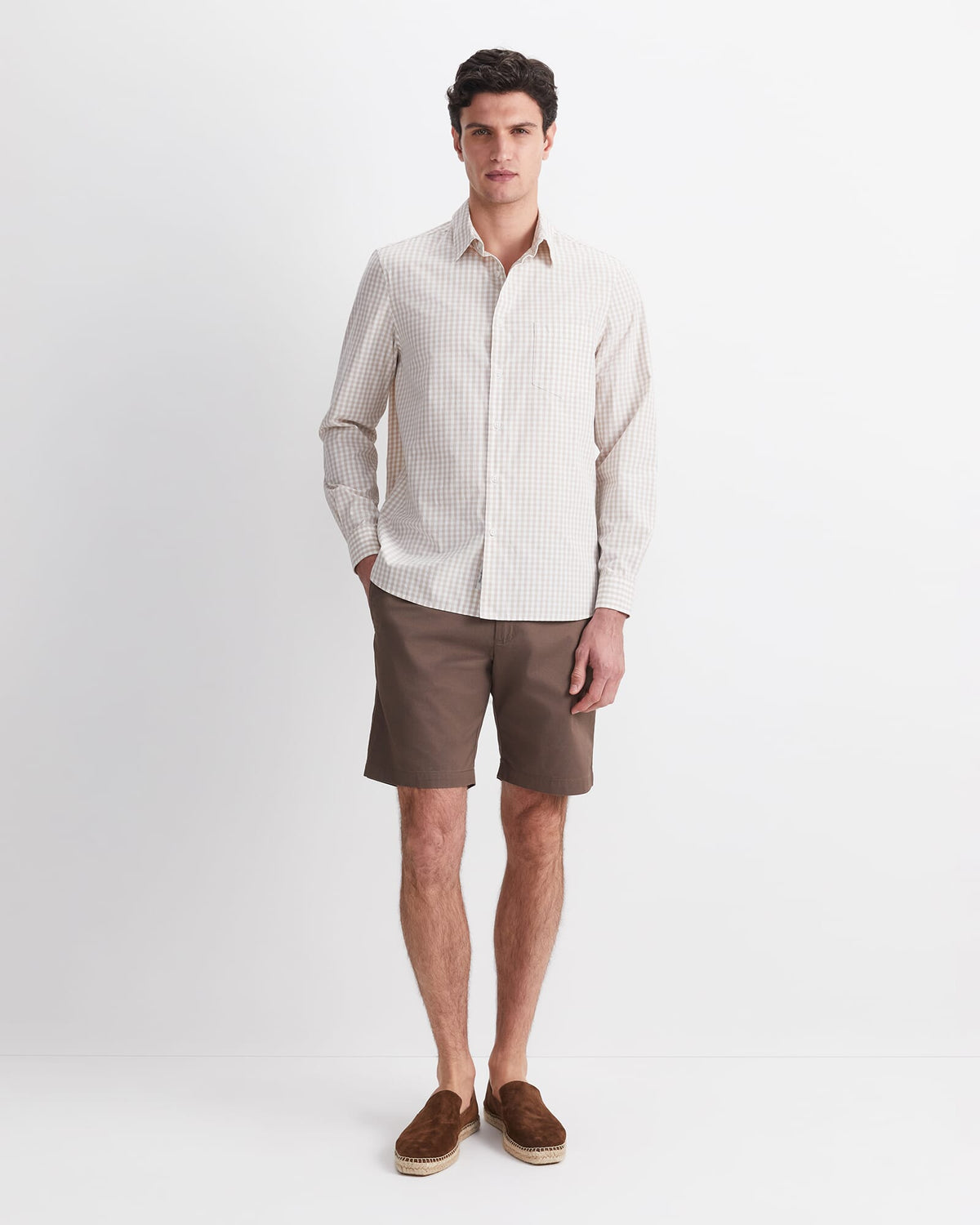 Thomas Long Sleeve Gingham Shirt