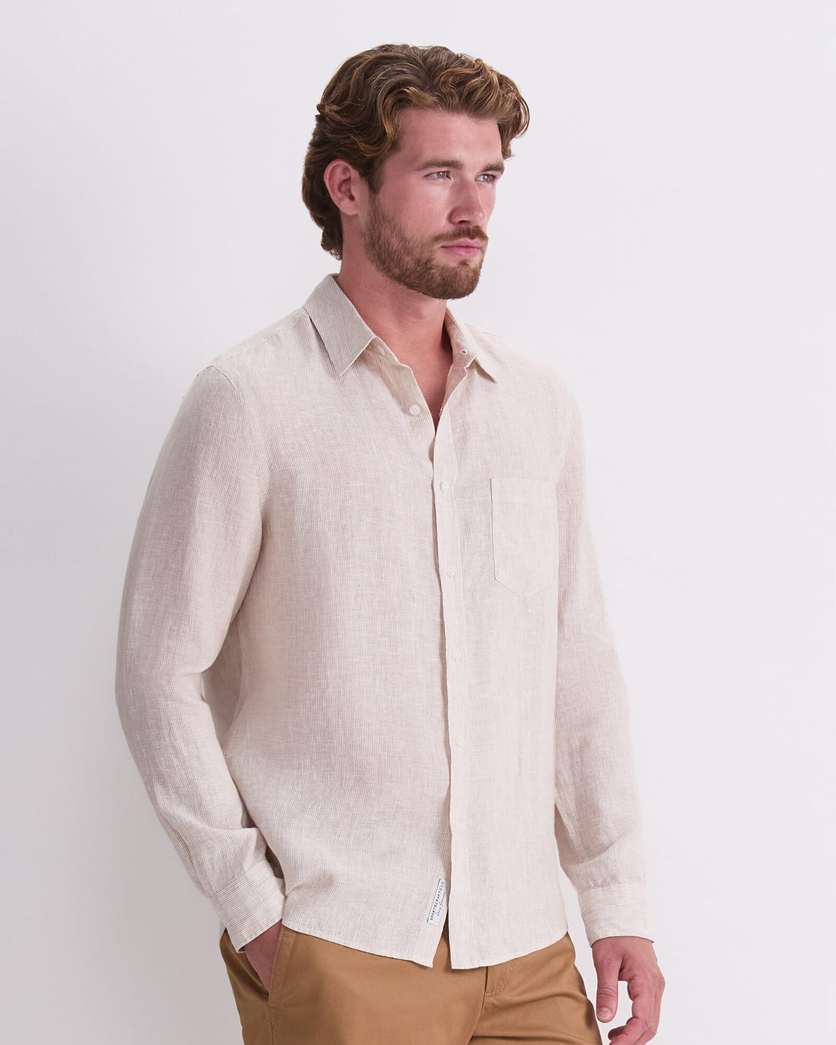 Vinnie Long Sleeve Linen Shirt