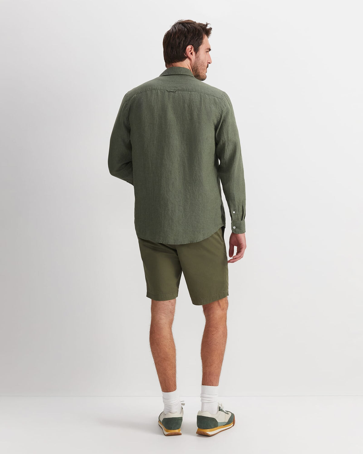Linen Long Sleeve Delave Shirt