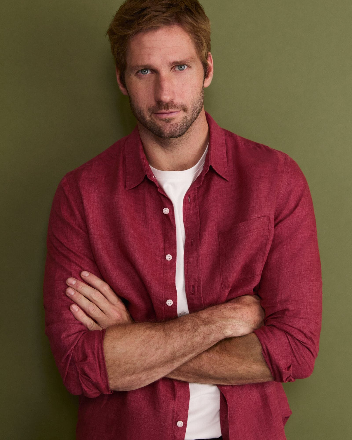 Linen Long Sleeve Delave Shirt