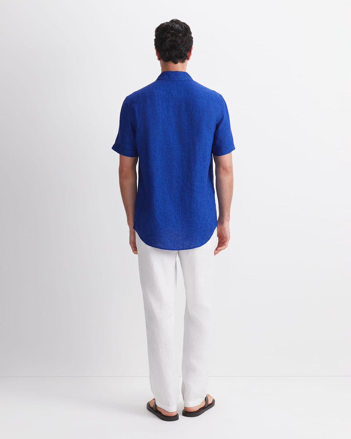 Short Sleeve Delave Linen Shirt