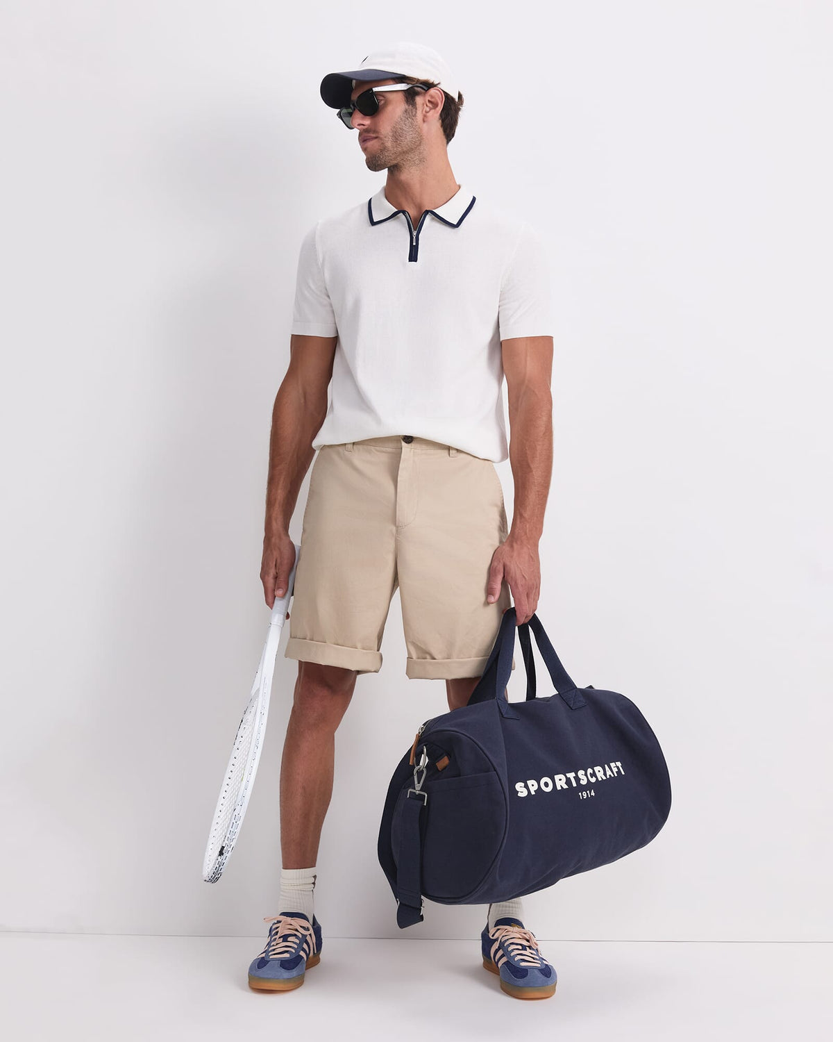 Brookes Quarter Zip Knit Polo