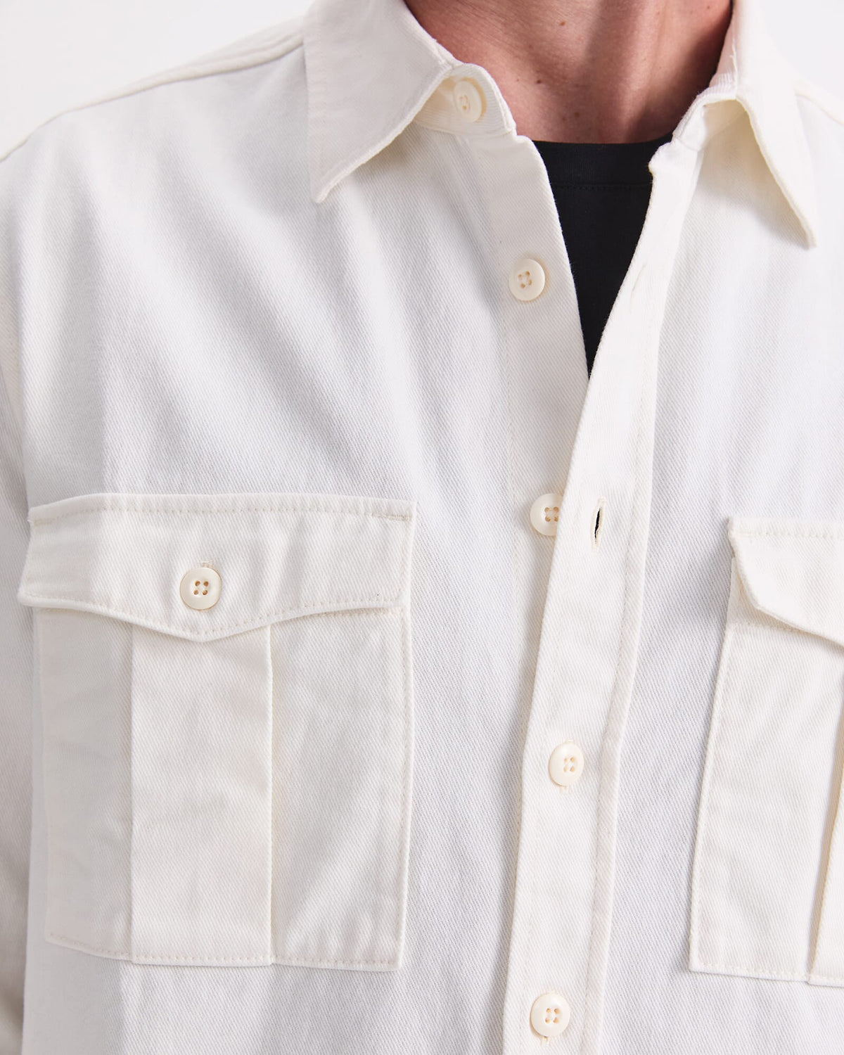 Long Sleeve Double Pocket Overshirt
