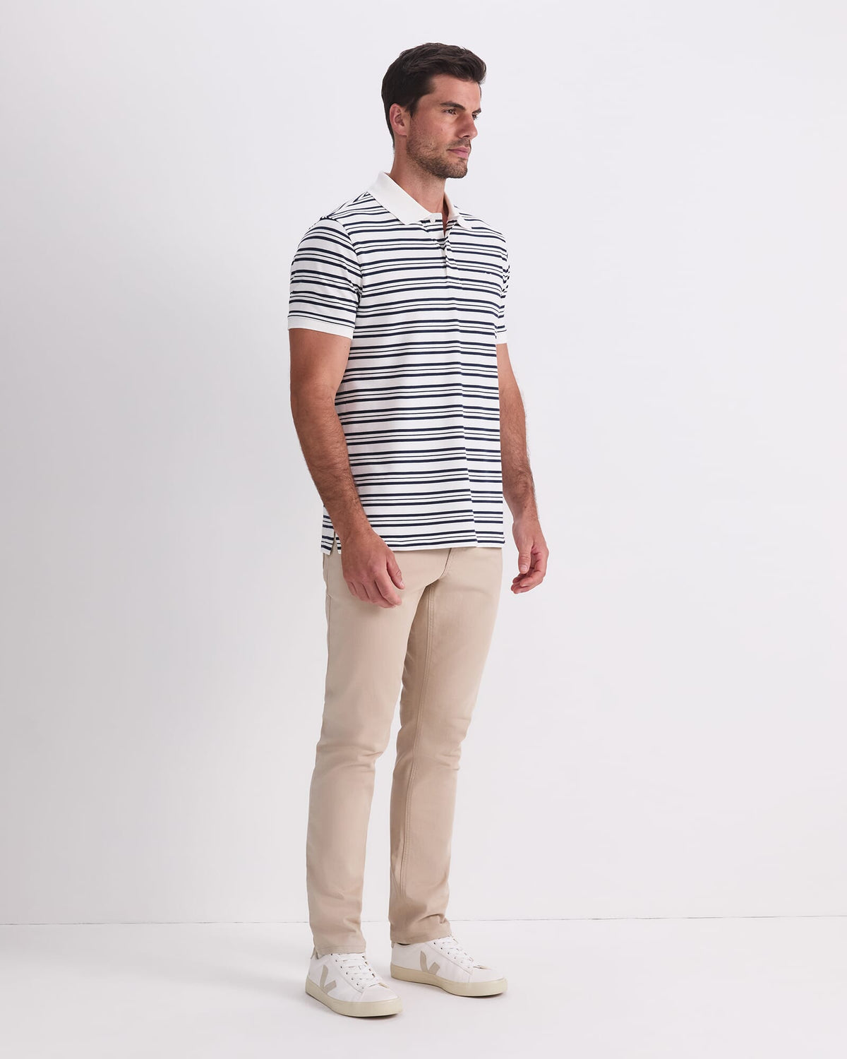 SC Stripe Pique Polo
