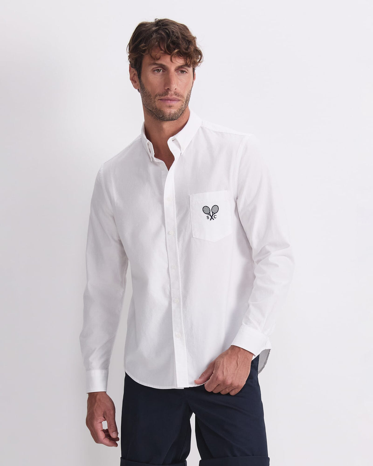 Club Long Sleeve Oxford Shirt