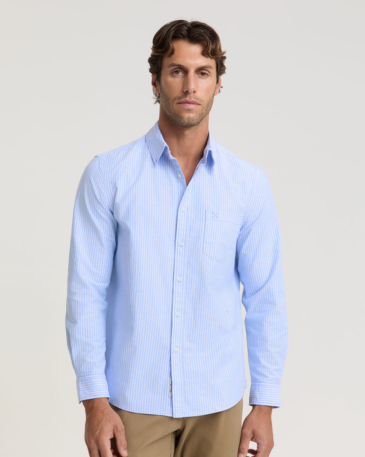 Oxford Long Sleeve Stripe Shirt